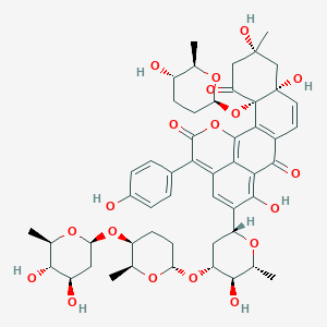 molecular formula C51H60O19 B025767 Urdamycin C CAS No. 104443-43-8