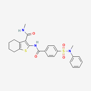 N-methyl-2-(4-(N-methyl-N-phenylsulfamoyl)benzamido)-4,5,6,7-tetrahydrobenzo[b]thiophene-3-carboxamide