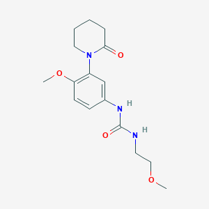 1-(4-Methoxy-3-(2-oxopiperidin-1-yl)phenyl)-3-(2-methoxyethyl)urea