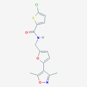 5-chloro-N-{[5-(3,5-dimethyl-1,2-oxazol-4-yl)furan-2-yl]methyl}thiophene-2-carboxamide