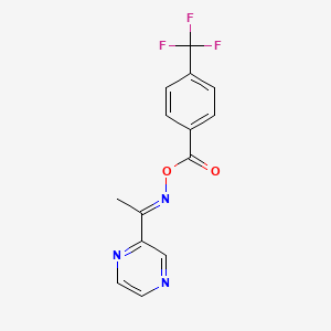 2-({[4-(Trifluoromethyl)benzoyl]oxy}ethanimidoyl)pyrazine