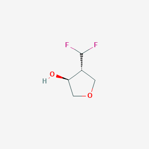 B2576713 (3S,4R)-4-(Difluoromethyl)oxolan-3-ol CAS No. 2227857-55-6