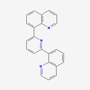 molecular formula C23H15N3 B2576732 8-[6-(Quinolin-8-yl)pyridin-2-yl]quinoline CAS No. 914090-70-3