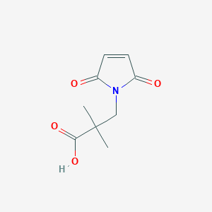 molecular formula C9H11NO4 B2576737 3-(2,5-dioxo-2,5-dihydro-1H-pyrrol-1-yl)-2,2-dimethylpropanoic acid CAS No. 1547392-86-8