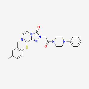 molecular formula C25H26N6O2S B2576743 N-[2-(2-methoxyphenoxy)ethyl]-1-[4-(morpholin-4-ylsulfonyl)phenyl]-1H-imidazole-4-carboxamide CAS No. 1251575-80-0