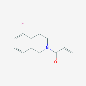 molecular formula C12H12FNO B2576768 1-(5-Fluoro-3,4-dihydro-1H-isoquinolin-2-yl)prop-2-en-1-one CAS No. 2189894-64-0
