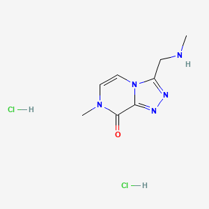 7-methyl-3-[(methylamino)methyl]-7H,8H-[1,2,4]triazolo[4,3-a]pyrazin-8-one dihydrochloride