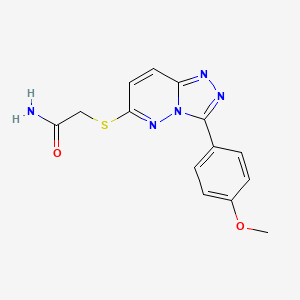 2-((3-(4-Methoxyphenyl)-[1,2,4]triazolo[4,3-b]pyridazin-6-yl)thio)acetamide