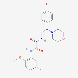 N1-(2-(4-fluorophenyl)-2-morpholinoethyl)-N2-(2-methoxy-5-methylphenyl)oxalamide