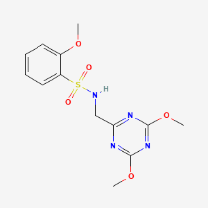 N-((4,6-dimethoxy-1,3,5-triazin-2-yl)methyl)-2-methoxybenzenesulfonamide