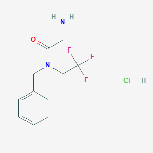 2-Amino-N-benzyl-N-(2,2,2-trifluoroethyl)acetamide;hydrochloride
