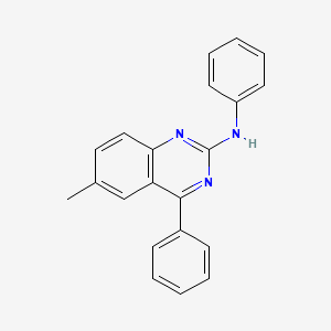 molecular formula C21H17N3 B2576805 6-methyl-N,4-diphenylquinazolin-2-amine CAS No. 361467-88-1