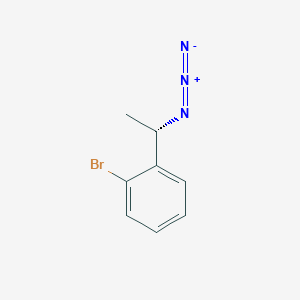 molecular formula C8H8BrN3 B2576810 1-[(1S)-1-azidoethyl]-2-bromobenzene CAS No. 943779-19-9