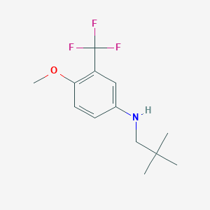 molecular formula C13H18F3NO B2576812 N-(2,2-Dimethylpropyl)-4-methoxy-3-(trifluoromethyl)aniline CAS No. 1397194-25-0