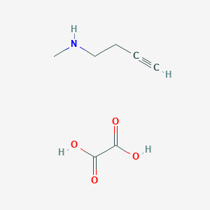 molecular formula C7H11NO4 B2576813 N-Methylbut-3-yn-1-amine;oxalic acid CAS No. 2303565-50-4