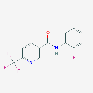 molecular formula C13H8F4N2O B2576815 N-(2-fluorophenyl)-6-(trifluoromethyl)nicotinamide CAS No. 1092346-30-9
