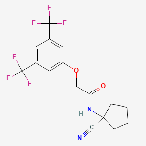 2-[3,5-bis(trifluoromethyl)phenoxy]-N-(1-cyanocyclopentyl)acetamide