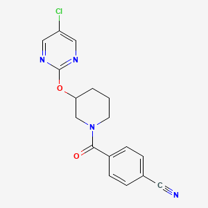 4-(3-((5-Chloropyrimidin-2-yl)oxy)piperidine-1-carbonyl)benzonitrile