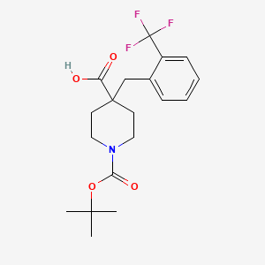 1-(tert-Butoxycarbonyl)-4-[2-(trifluoromethyl)benzyl]piperidine-4-carboxylic aci