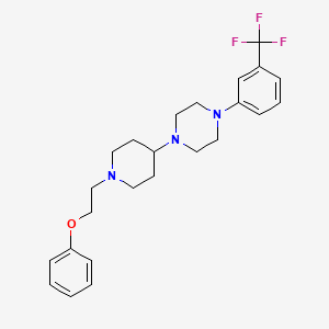 molecular formula C24H30F3N3O B2576854 1-(1-(2-Phenoxyethyl)piperidin-4-yl)-4-(3-(trifluoromethyl)phenyl)piperazine CAS No. 2034244-08-9