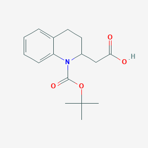 2-(1-(tert-Butoxycarbonyl)-1,2,3,4-tetrahydroquinolin-2-yl)acetic acid