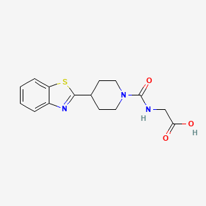 N-{[4-(1,3-benzothiazol-2-yl)piperidin-1-yl]carbonyl}glycine