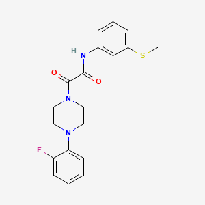 molecular formula C19H20FN3O2S B2576863 2-(4-(2-fluorophenyl)piperazin-1-yl)-N-(3-(methylthio)phenyl)-2-oxoacetamide CAS No. 941998-58-9