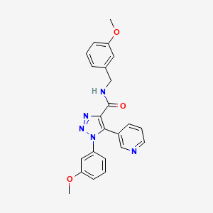 N-(3-methoxybenzyl)-1-(3-methoxyphenyl)-5-(pyridin-3-yl)-1H-1,2,3-triazole-4-carboxamide