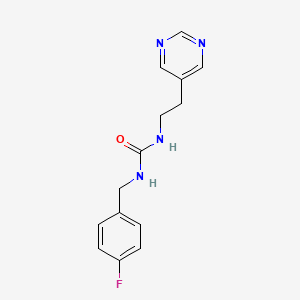 1-(4-Fluorobenzyl)-3-(2-(pyrimidin-5-yl)ethyl)urea