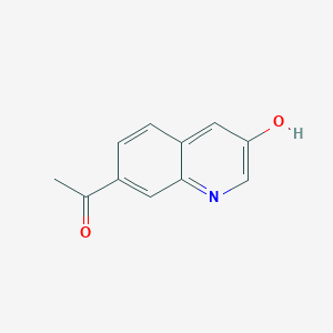 molecular formula C11H9NO2 B2576867 1-(3-Hydroxyquinolin-7-yl)ethanone CAS No. 1958100-86-1