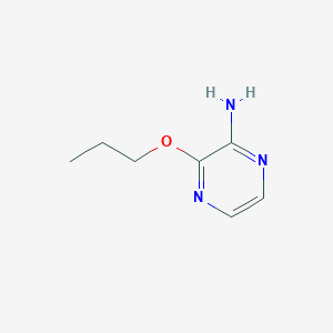 molecular formula C7H11N3O B2576877 3-丙氧基吡嗪-2-胺 CAS No. 1701783-60-9