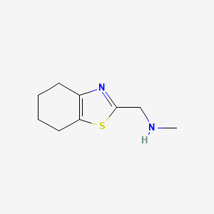 molecular formula C9H14N2S B2576902 Methyl(4,5,6,7-tetrahydro-1,3-benzothiazol-2-ylmethyl)amine CAS No. 643726-03-8