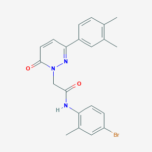 molecular formula C21H20BrN3O2 B2576907 N-(4-bromo-2-methylphenyl)-2-(3-(3,4-dimethylphenyl)-6-oxopyridazin-1(6H)-yl)acetamide CAS No. 1252909-90-2