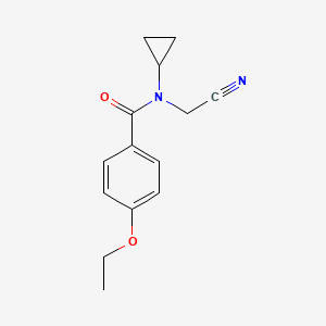 molecular formula C14H16N2O2 B2576908 N-(cyanomethyl)-N-cyclopropyl-4-ethoxybenzamide CAS No. 1252115-80-2