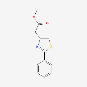 molecular formula C12H11NO2S B2576921 Methyl 2-(2-phenylthiazol-4-yl)acetate CAS No. 449780-22-7