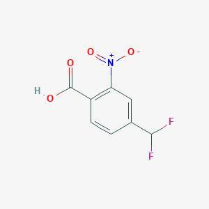 molecular formula C8H5F2NO4 B2576930 4-(Difluoromethyl)-2-nitrobenzoic acid CAS No. 2248363-57-5