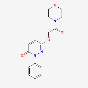 molecular formula C16H17N3O4 B2576942 6-(2-吗啉基-2-氧代乙氧基)-2-苯基-3(2H)-吡啶并[1,2-a]咪唑-4-酮 CAS No. 478079-21-9