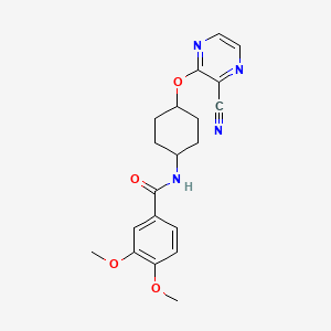 N-((1r,4r)-4-((3-cyanopyrazin-2-yl)oxy)cyclohexyl)-3,4-dimethoxybenzamide