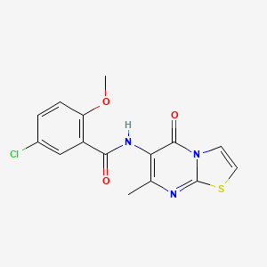 5-chloro-2-methoxy-N-(7-methyl-5-oxo-5H-thiazolo[3,2-a]pyrimidin-6-yl)benzamide