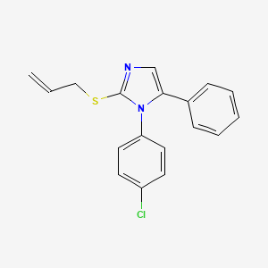 2-(allylthio)-1-(4-chlorophenyl)-5-phenyl-1H-imidazole