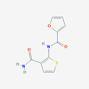 molecular formula C10H8N2O3S B2576979 N-(3-氨基甲酰硫代吡啶-2-基)呋喃-2-甲酰胺 CAS No. 58979-92-3