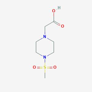 molecular formula C7H14N2O4S B2576988 2-(4-Methanesulfonylpiperazin-1-yl)acetic acid CAS No. 939756-87-3