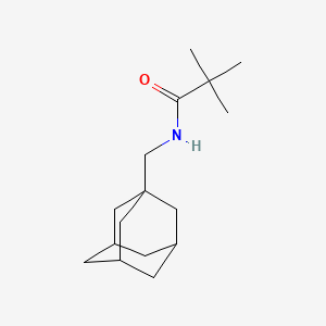 molecular formula C16H27NO B2576995 N-[(adamantan-1-yl)methyl]-2,2-dimethylpropanamide CAS No. 536997-56-5