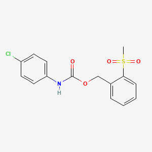 2-(methylsulfonyl)benzyl N-(4-chlorophenyl)carbamate