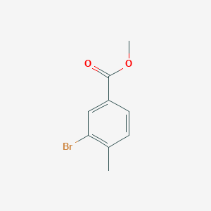 molecular formula C9H9BrO2 B025771 Methyl 3-bromo-4-methylbenzoate CAS No. 104901-43-1