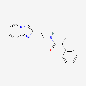 molecular formula C19H21N3O B2577139 N-(2-(imidazo[1,2-a]pyridin-2-yl)ethyl)-2-phenylbutanamide CAS No. 868977-69-9