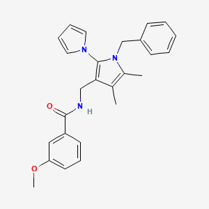 molecular formula C26H27N3O2 B2577166 N-({1'-benzyl-4',5'-dimethyl-1'H-[1,2'-bipyrrole]-3'-yl}methyl)-3-methoxybenzamide CAS No. 478077-08-6