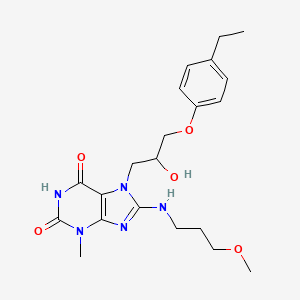 7-[3-(4-ethylphenoxy)-2-hydroxypropyl]-8-[(3-methoxypropyl)amino]-3-methyl-3,7-dihydro-1H-purine-2,6-dione