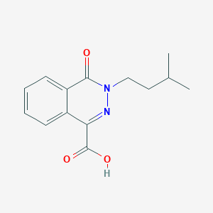 3-(3-Methylbutyl)-4-oxo-3,4-dihydrophthalazine-1-carboxylic acid
