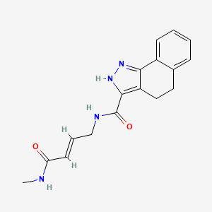 (E)-N-(4-(methylamino)-4-oxobut-2-en-1-yl)-4,5-dihydro-2H-benzo[g]indazole-3-carboxamide